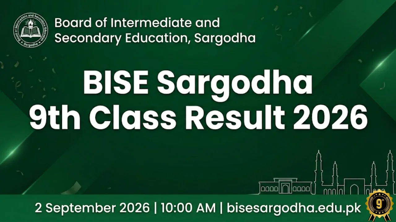 BISE Board Sargodha 9th Class Result 2026