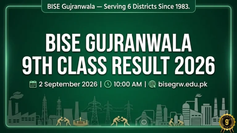 BISE Gujranwala Board 9th Class Result 2026