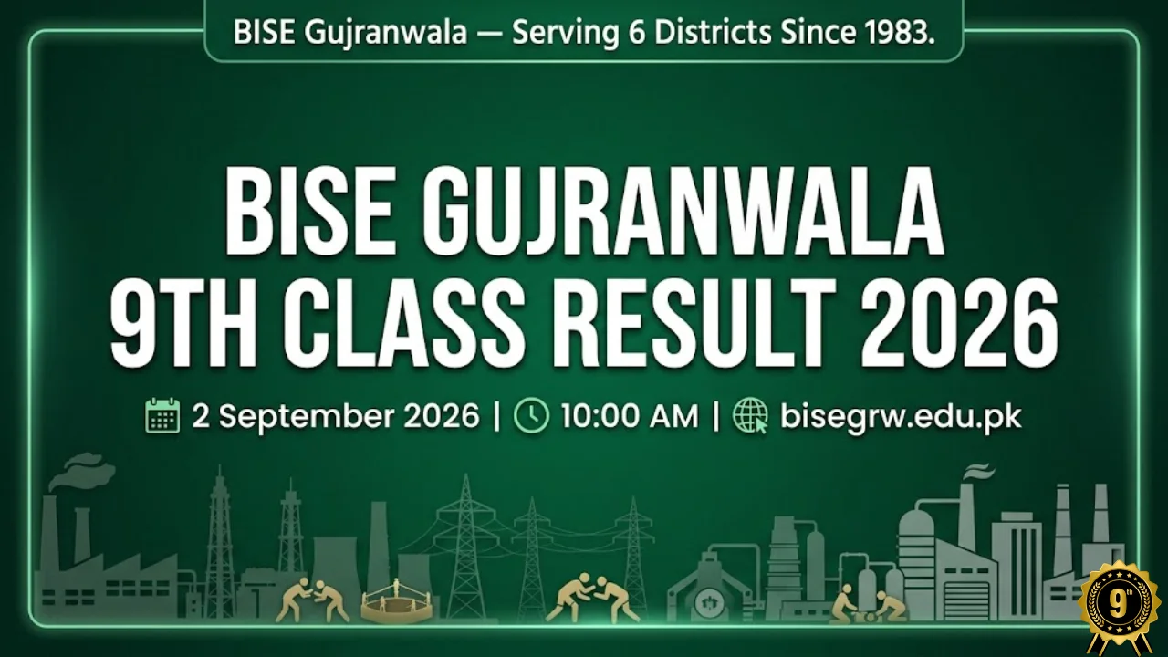 BISE Gujranwala Board 9th Class Result 2026