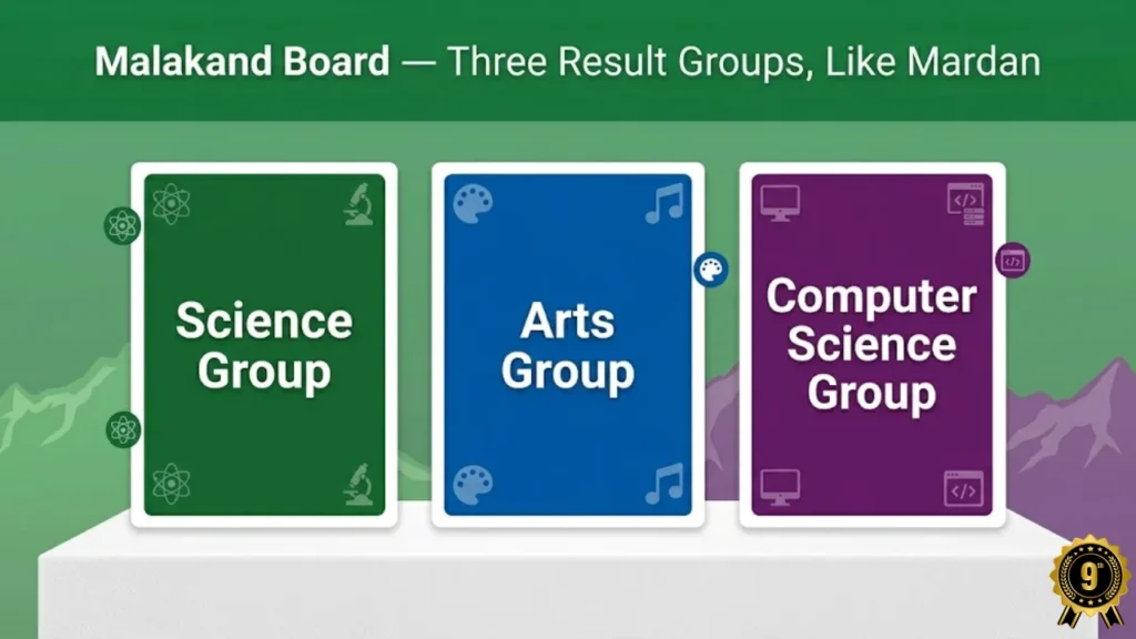 BISE Malakand 9th class three groups science arts computer science 2026