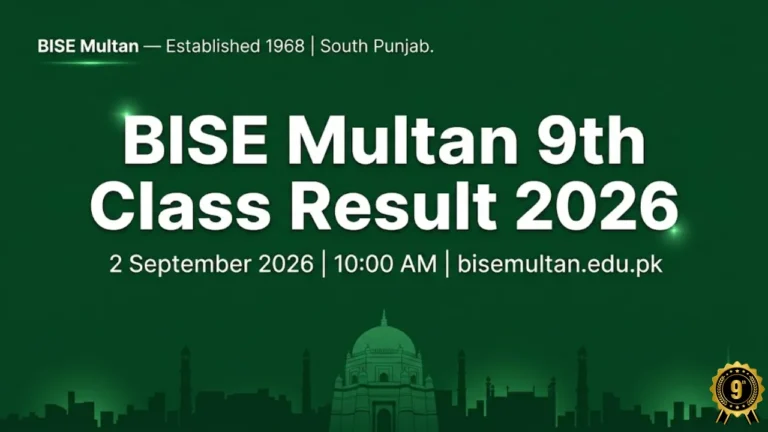 BISE Multan 9th Class Result 2026